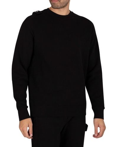 MA.STRUM Core Crew Sweatshirt - Black