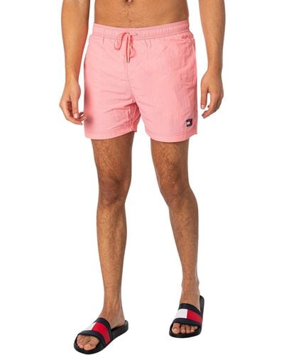 Tommy Hilfiger Crinkle Nylon Swim Shorts - Pink