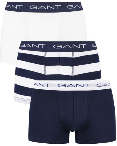 GANT 3 Pack Essentials Trunks - Blue