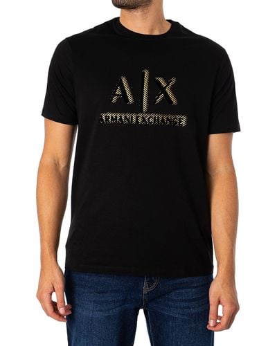 Armani Exchange Logo Graphic T-shirt - Black