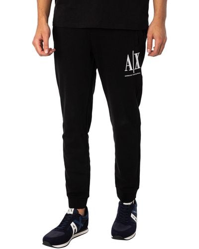 Armani Exchange Logo Sweatpants - Black