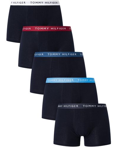 Pack 5 Boxers Homme TOMMY HILFIGER MULTICOLORE pas cher - Boxers et  caleçons homme TOMMY HILFIGER discount