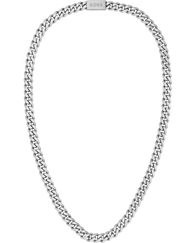BOSS Curb Chain Necklace - Multicolour