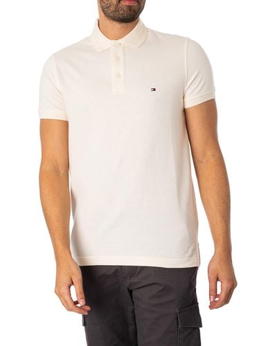 Tommy Hilfiger Pretwist Mouline Slim Fit Polo Shirt - White