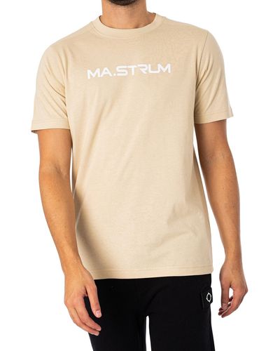 Ma Strum Chest Print T-shirt - Natural