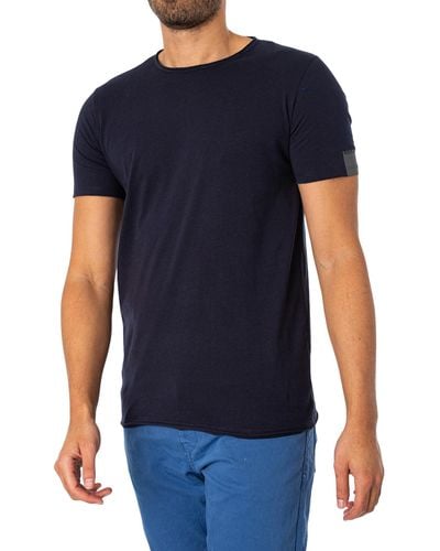 Replay Box Sleeve Logo T-shirt - Blue