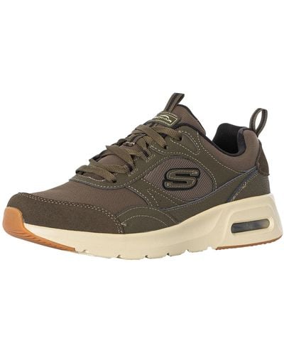 Skechers Skech-air Court Homegrown Leather Trainers - Brown