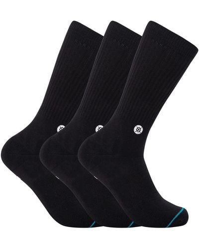Stance 3 Pack Casual Icon Socks - Black