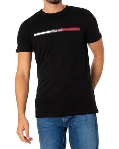 Tommy Hilfiger Essential Flag T-shirt - Black