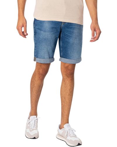 Blue Calvin Klein Shorts for Men | Lyst