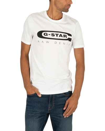 G-Star RAW Graphic Slim T-shirt - White