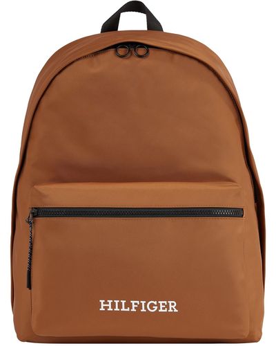Tommy Hilfiger Hilfiger Monotype Dome Backpack - Brown