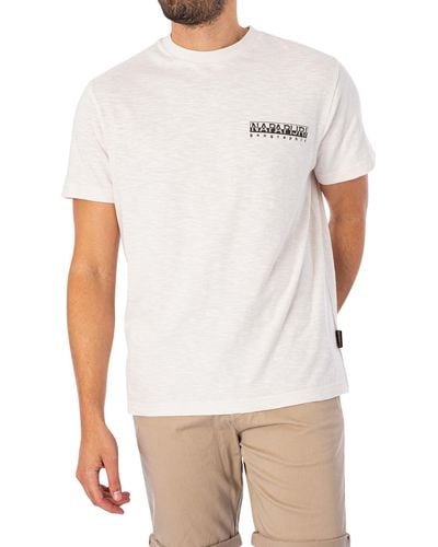 Napapijri Martre Back Graphic T-shirt - White