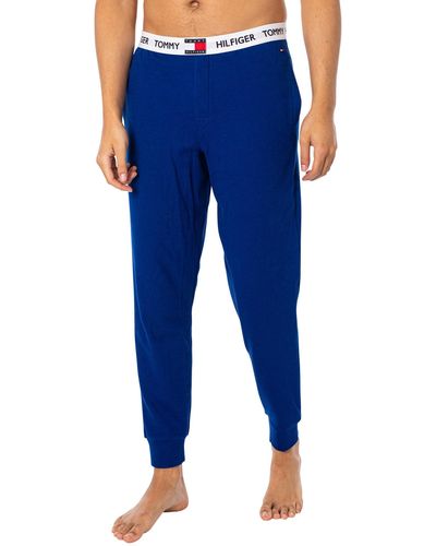 Tommy Hilfiger Logo Waistband Pajama Bottoms - Blue