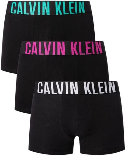 Calvin Klein 3 Pack Intense Power Trunks - Black