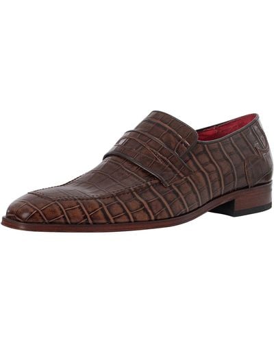 Jeffery West Coco Roma Leather Loafers - Brown