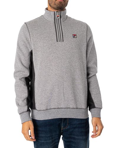 Fila Taylor 1/2 Zip Sweatshirt - Grey