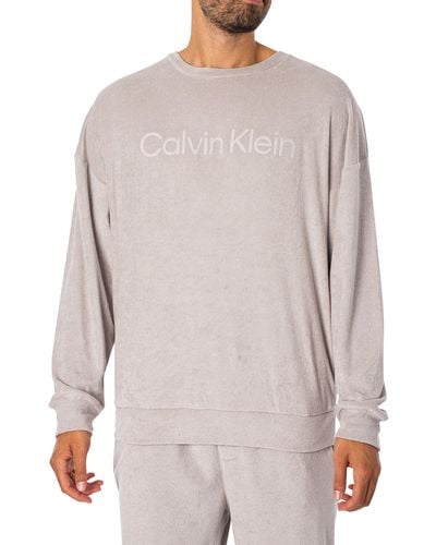 Calvin Klein Lounge Graphic Sweatshirt - Gray
