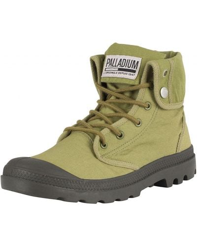 Palladium Olive/beluga Baggy Army Training Camp Boots - Green