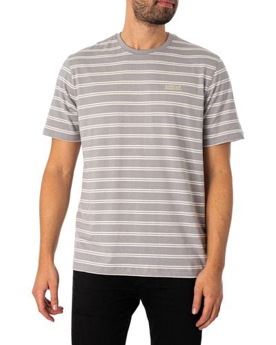 Barbour Bernie Stripe T-shirt - Grey