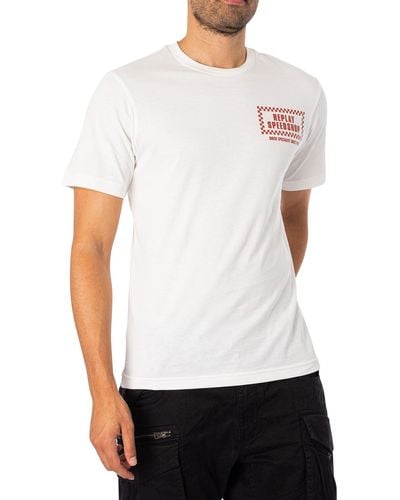 Replay Speedshop Back Graphic T-shirt - White