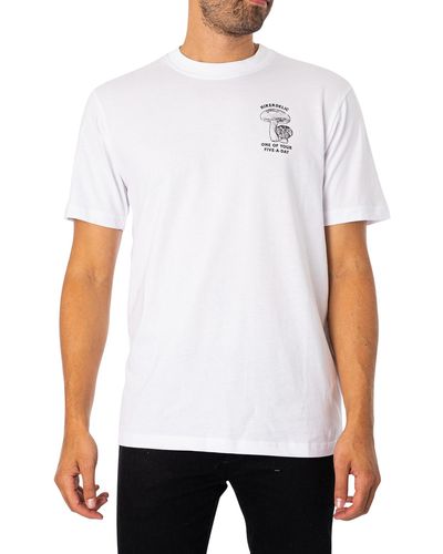 Hikerdelic 5 A Day Back Graphic T-shirt - White