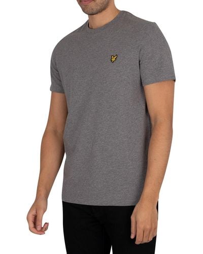 Lyle & Scott Organic Cotton Plain T-shirt - Gray