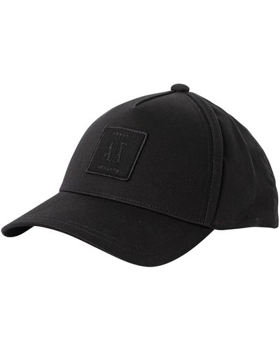 Armani Exchange Ax Tonal Logo Baseball Cap - Black