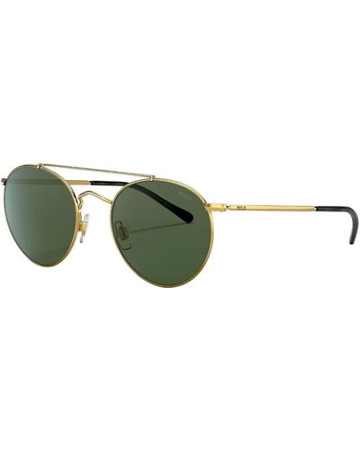 Polo Ralph Lauren 0ph3114 Round Sunglasses - Green