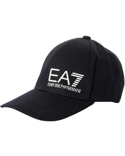 EA7 Logo Baseball Cap - Black