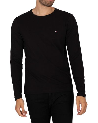 Tommy Hilfiger Stretch Extra Slim Fit Longsleeved T-shirt - Black