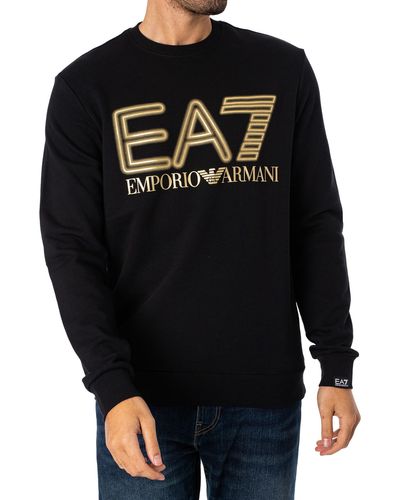 EA7 Graphic Neon Sweatshirt - Black