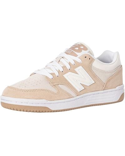 New Balance 480 Suede Sneakers - White