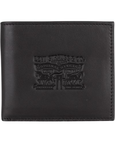 Levi's Vintage Two Fold Bifold Wallet - Black
