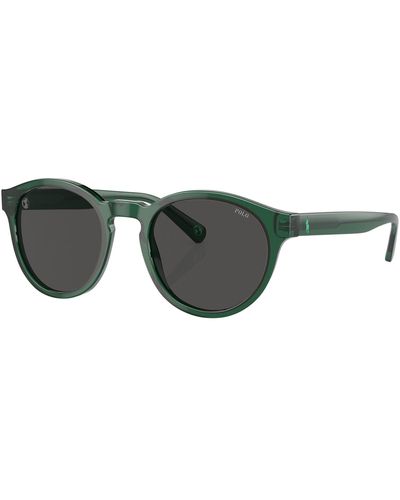 Polo Ralph Lauren 0ph4192 Round Sunglasses - Green