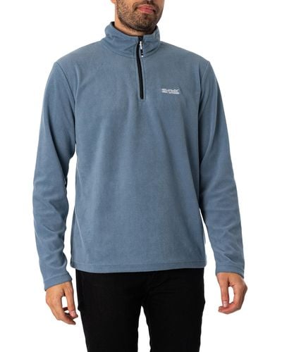 Regatta Thompson Lightweight Half Zip Sweatshirt - Blue