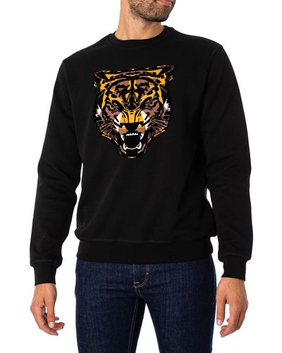 Antony Morato Tiger Graphic Sweatshirt - Black