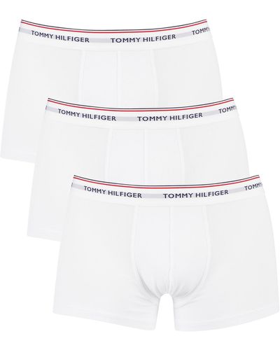 Tommy Hilfiger 3 Pack Premium Essential Trunks - White