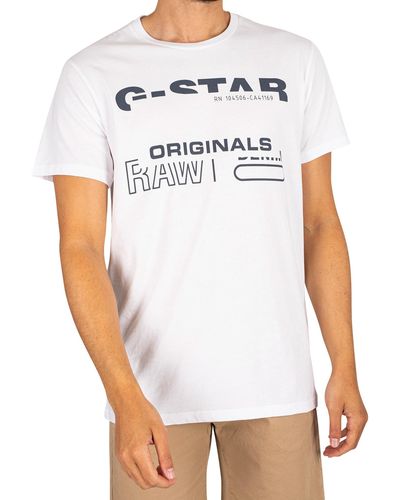 G-Star RAW Originals Graphic T-shirt - White
