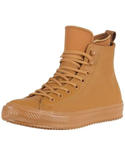 Converse Burnt Caramel Ct All Star Hi Wp Leather Boots - Brown