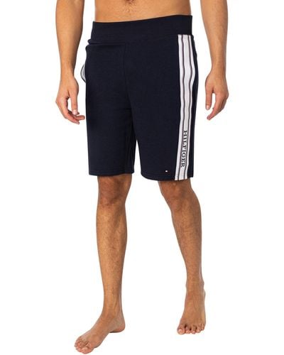 Tommy Hilfiger Lounge Stripe Sweat Shorts - Blue