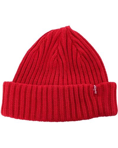 Levi's Ribbed Beanie - Red