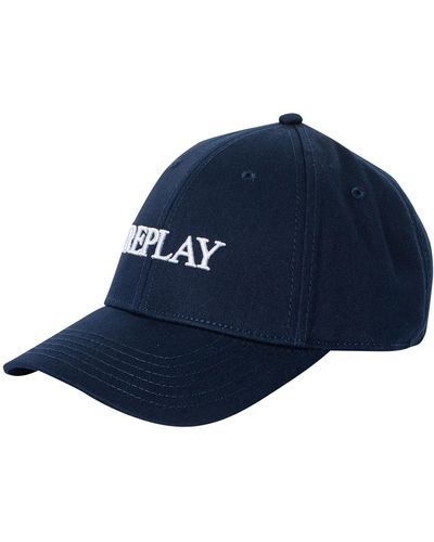 Replay Logo Baseball Cap - Blue