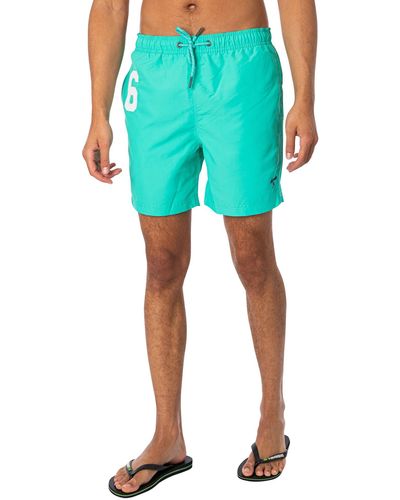 Superdry Vintage Polo Swim Shorts - Blue
