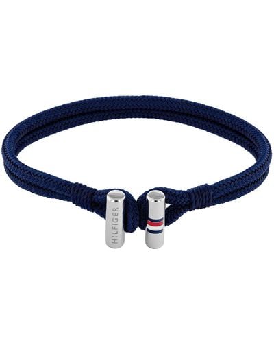 Tommy Hilfiger Nylon Double Row Bracelet - Blue
