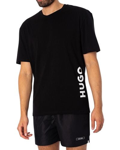 HUGO Beachwear Relaxed T-shirt - Black
