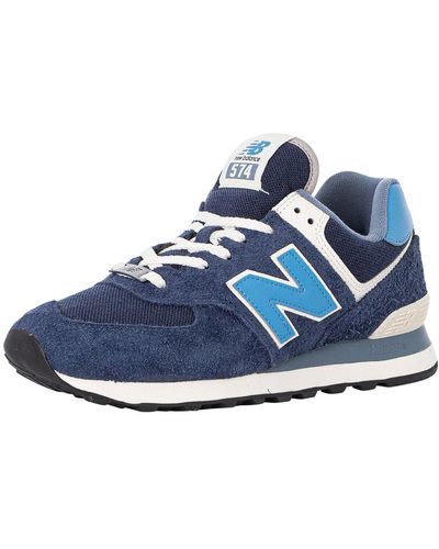 New Balance 574 Suede Sneakers - Blue