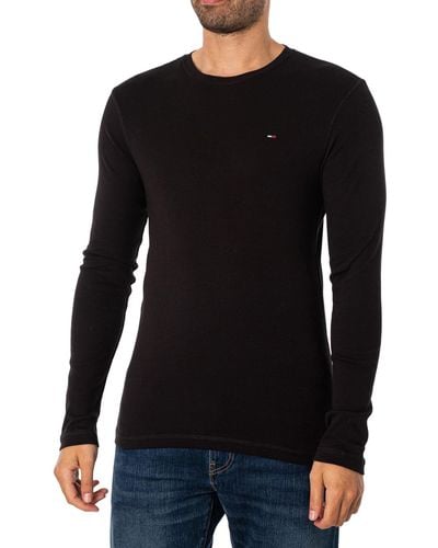 Tommy Hilfiger Longsleeved Slim Fit T-shirt - Black