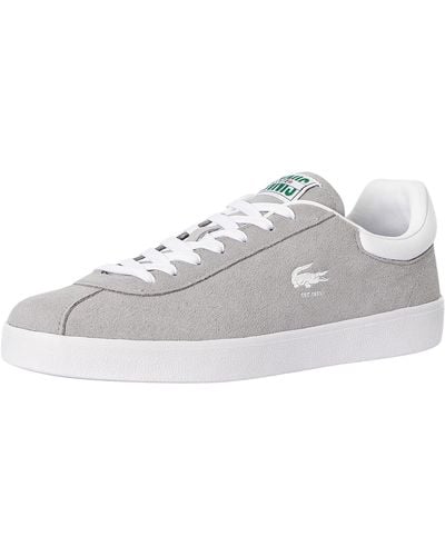 Lacoste Baseshot 124 2 Sma Suede Trainers - White