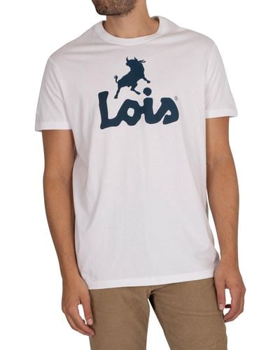 Lois Logo Classic T-shirt - White